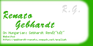 renato gebhardt business card